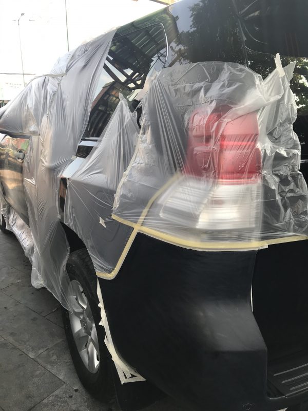 Làm đồng và sơn dặm cho xe Land Cruiser